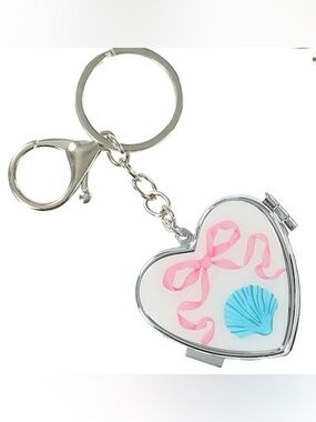 NEW Compact Keychain/Bag Charm Pill Case with Mirror